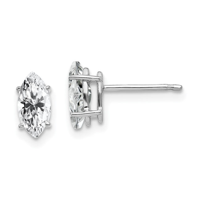 14k White Gold Jewelry Style XE104WCZ - Classique Jewelry Inc.