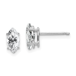 14k White Gold Marquise Cubic Zirconia earring (Style XE104WCZ)
