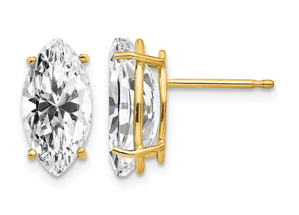 14K gold cubic zirconia earrings