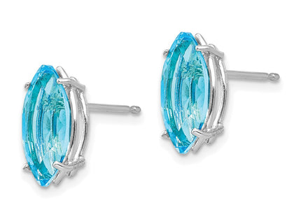 14k White Gold Earrings Style XE105WBT - Classique Jewelry Inc.