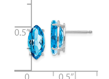 14k White Gold Earrings Style XE105WBT - Classique Jewelry Inc.