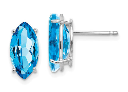 14k White Gold Earrings Style XE105WBT - Classique Jewelry Inc.