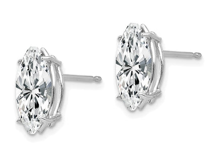 14k White Gold Earrings Style XE105WCZ - Classique Jewelry Inc.