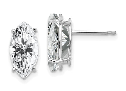 14k White Gold Earrings Style XE105WCZ - Classique Jewelry Inc.