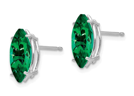 14k White Gold Earrings Style XE105WMS - Classique Jewelry Inc.