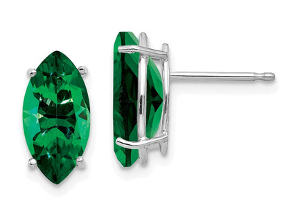 14k White Gold Earrings Style XE105WMS - Classique Jewelry Inc.