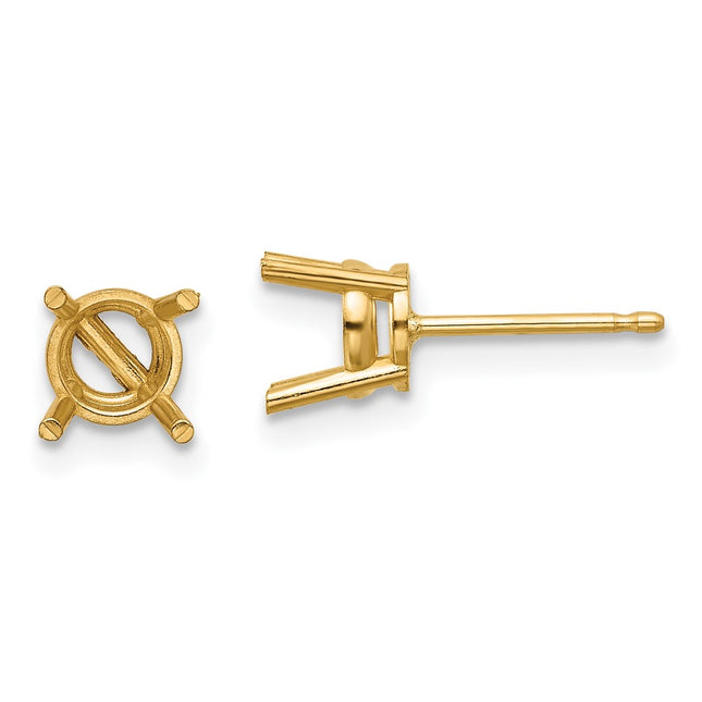 14k Yellow Gold Earrings Style XE107 - Classique Jewelry Inc.