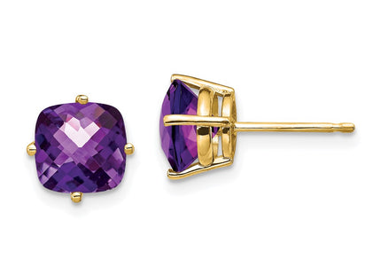 14k Yellow Gold Earrings Style XE108AC - Classique Jewelry Inc.