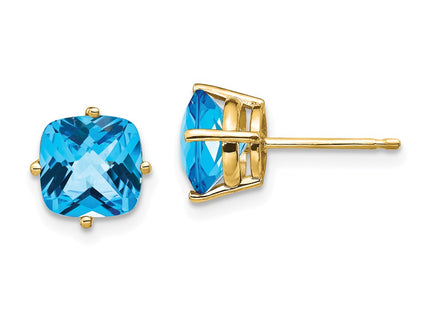 14k Yellow Gold Earrings Style XE108BC - Classique Jewelry Inc.