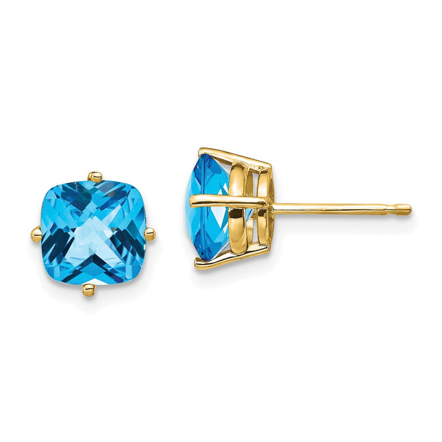 14k Yellow Gold Earrings Style XE108BC - Classique Jewelry Inc.