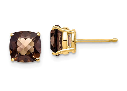 14k Yellow Gold Earrings Style XE108CQ - Classique Jewelry Inc.