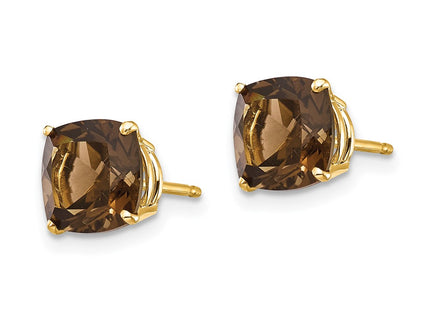 14k Yellow Gold Earrings Style XE108SQ - Classique Jewelry Inc.