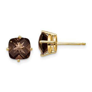 14k Yellow Gold Earrings Style XE108SQ - Classique Jewelry Inc.
