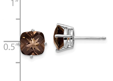 14k White Gold Earrings Style XE108WSQ - Classique Jewelry Inc.