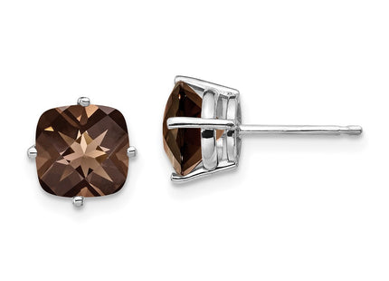 14k White Gold Earrings Style XE108WSQ - Classique Jewelry Inc.