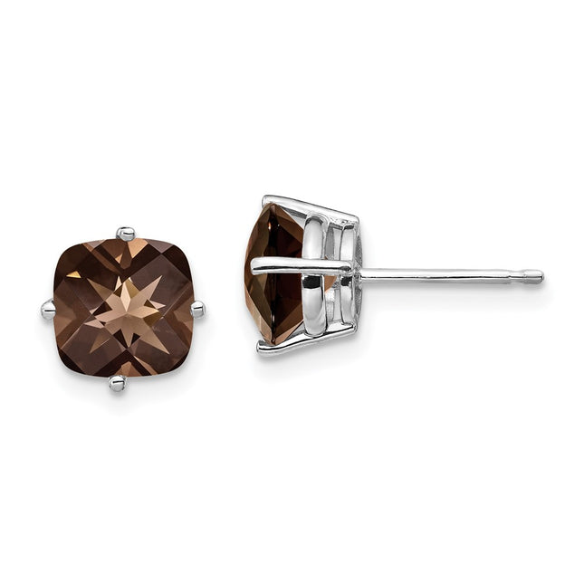 14k White Gold Earrings Style XE108WSQ - Classique Jewelry Inc.