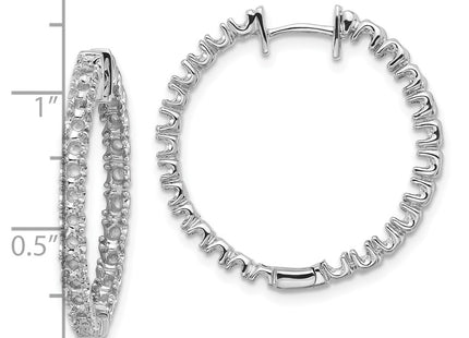 14k White Gold Earrings Style XE1353AA - Classique Jewelry Inc.