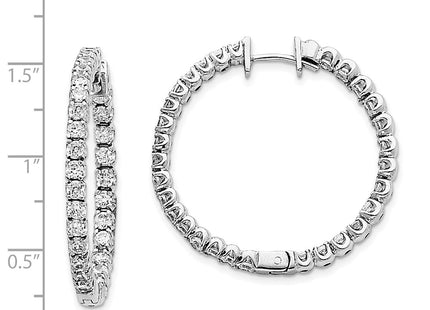 14k White Gold Earrings Style XE1354AA - Classique Jewelry Inc.