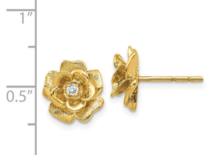 14k Yellow Gold Earrings Style XE15VS - Classique Jewelry Inc.