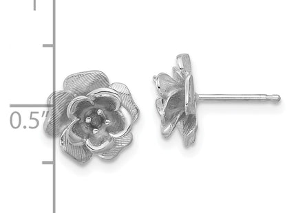 14k White Gold Earrings Style XE15W - Classique Jewelry Inc.