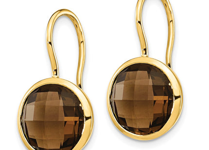 14k Yellow Gold Earrings Style XE1671SQ - Classique Jewelry Inc.