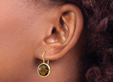 14k Yellow Gold Earrings Style XE1671SQ - Classique Jewelry Inc.