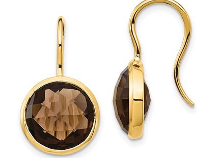 14k Yellow Gold Earrings Style XE1671SQ - Classique Jewelry Inc.