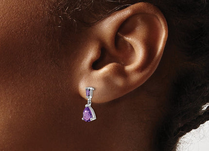 14k White Gold Earrings Style XE1690AM - Classique Jewelry Inc.