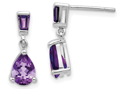 14k White Gold Earrings Style XE1690AM - Classique Jewelry Inc.