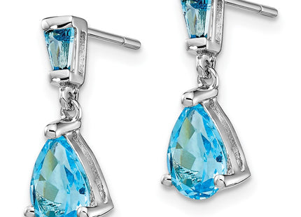 14k White Gold Earrings Style XE1691BT - Classique Jewelry Inc.