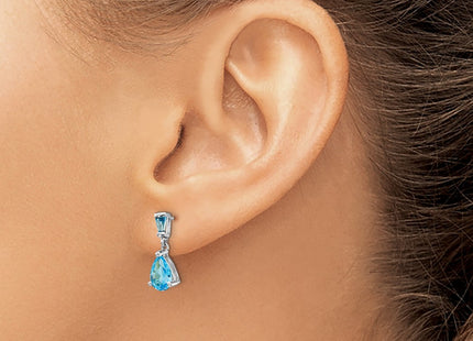 14k White Gold Earrings Style XE1691BT - Classique Jewelry Inc.