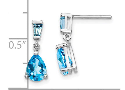 14k White Gold Earrings Style XE1691BT - Classique Jewelry Inc.