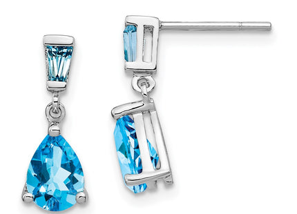 14k White Gold Earrings Style XE1691BT - Classique Jewelry Inc.