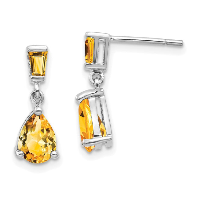 14k White Gold Earrings Style XE1692CI - Classique Jewelry Inc.