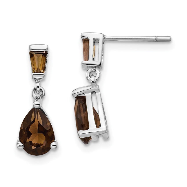 14k White Gold Earrings Style XE1695SQ - Classique Jewelry Inc.