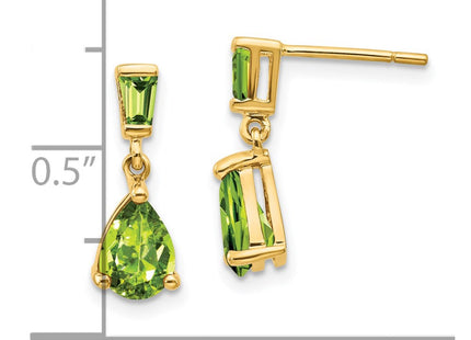 14k Yellow Gold Earrings Style XE1700PE - Classique Jewelry Inc.