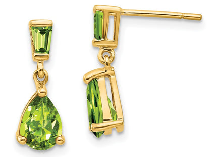 14k Yellow Gold Earrings Style XE1700PE - Classique Jewelry Inc.