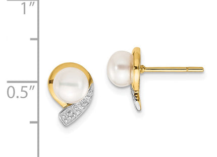 14k Yellow Gold Earrings Style XE1786P - Classique Jewelry Inc.