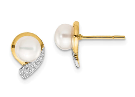 14k Yellow Gold Earrings Style XE1786P - Classique Jewelry Inc.