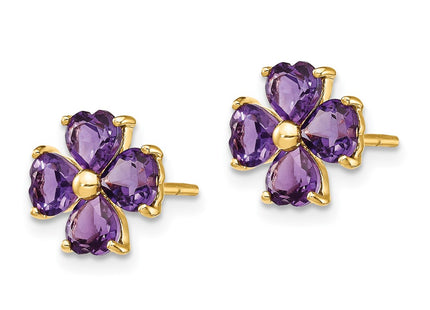 14k Yellow Gold Earrings Style XE1936AM - Classique Jewelry Inc.