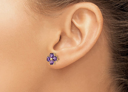 14k Yellow Gold Earrings Style XE1936AM - Classique Jewelry Inc.