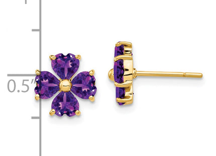 14k Yellow Gold Earrings Style XE1936AM - Classique Jewelry Inc.