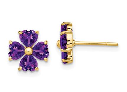 14k Yellow Gold Earrings Style XE1936AM - Classique Jewelry Inc.