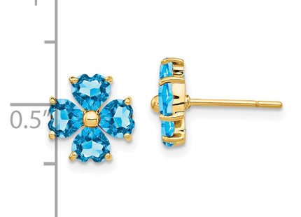 14k Yellow Gold Earrings Style XE1937BT - Classique Jewelry Inc.