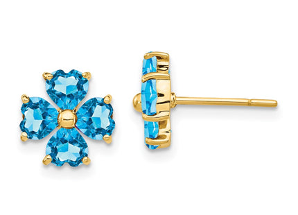 14k Yellow Gold Earrings Style XE1937BT - Classique Jewelry Inc.