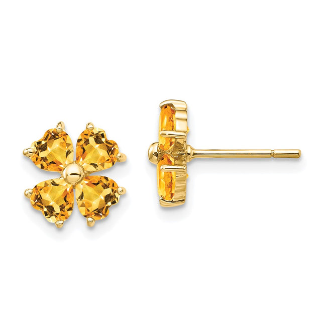 14k Yellow Gold Earrings Style XE1938CI - Classique Jewelry Inc.