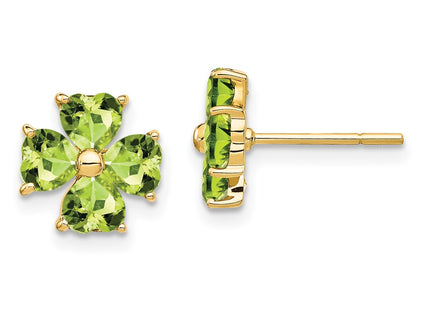 14k Yellow Gold Earrings Style XE1940PE - Classique Jewelry Inc.