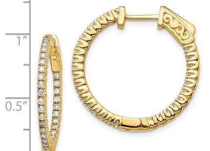 14k Yellow Gold Earrings Style XE1984AA - Classique Jewelry Inc.