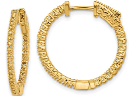 14k Round Hoop w/Safety Clasp Earring Mountings (Style XE1984)