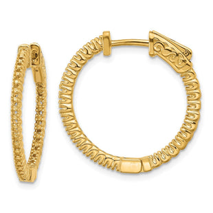 14k Round Hoop w/Safety Clasp Earring Mountings (Style XE1984)